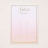 Light Pink Gradient Ombre Script Hair Clip Display (正面)