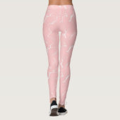 light pink leggings with tie-dye design レギンス (裏面)