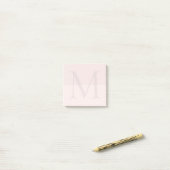Light Pink Monogram Initial  ポストイット (デスク上)