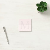 Light Pink Monogram Initial  ポストイット (オフィス)