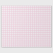 Light Pink Plaid Elegant 50th Birthday Gift Wrap ラッピングペーパー (フラット)