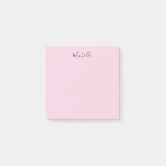 Light Pink Professional Unique Classic Handwriting ポストイット (正面)