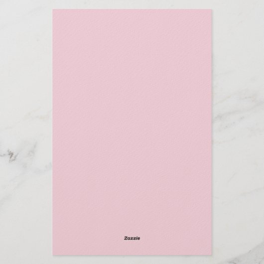 Light Pink Professional Unique Classic Handwriting 便箋 (裏面)