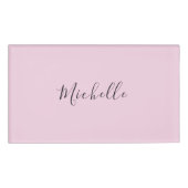 Light Pink Professional Unique Classic Handwriting 名札 (正面)