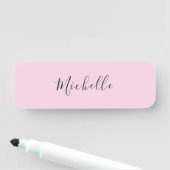 Light Pink Professional Unique Classic Handwriting 名札 (インサイチュ)
