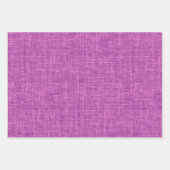 Light Pink Purple Linen ラッピングペーパーシート (正面2)