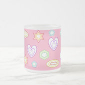 Light Pink shapes mug フロストグラスマグカップ (中央)