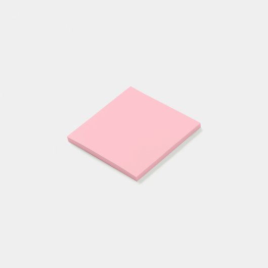 Light Pink Simple 3" x 3" ポストイット (アングル)