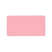 Light Pink Solid Color ラベル (正面)