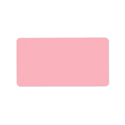Light Pink Solid Color ラベル (正面)