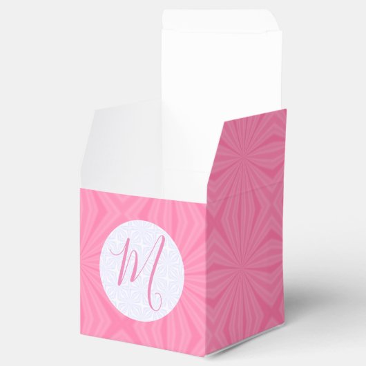 Light Pink Squiggly Squares フェイバーボックス (オープン)