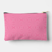 Light Pink Squiggly Squares Personalized Initial アクセサリーポーチ (裏面)