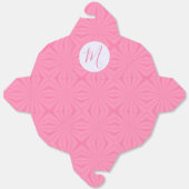 Light Pink Squiggly Squares Personalized Take Out フェイバーボックス (見開き)