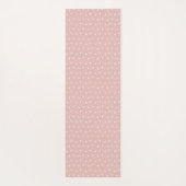 Light Pink Triangles Pattern Yoga Mat ヨガマット (裏面)