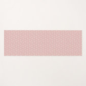 Light Pink Triangles Pattern Yoga Mat ヨガマット (正面(横))