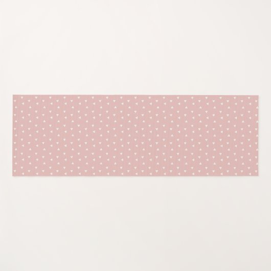 Light Pink Triangles Pattern Yoga Mat ヨガマット (正面(横))