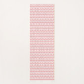 Light Pink Waves Pattern Yoga Mat ヨガマット (正面)