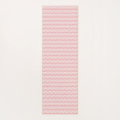 Light Pink Waves Pattern Yoga Mat ヨガマット (裏面)