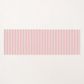 Light Pink Waves Pattern Yoga Mat ヨガマット (正面(横))