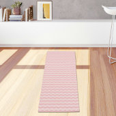 Light Pink Waves Pattern Yoga Mat ヨガマット