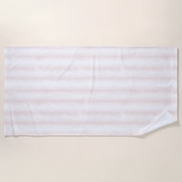 Light Pink White Stripes ビーチタオル