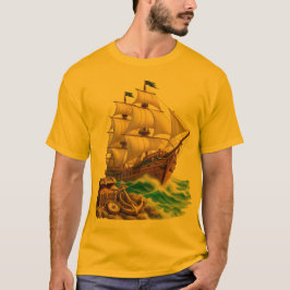 Light Pirate Adventure Ship Tシャツ
