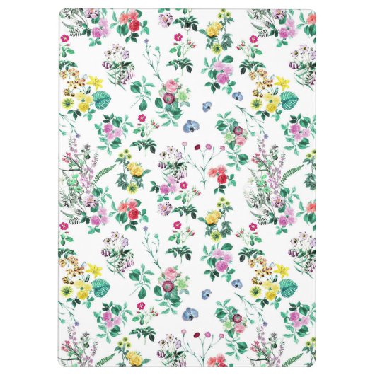 Light Pretty Summer Floral Personalised クリップボード (裏面)