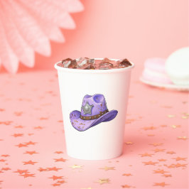Light Purple Cowgirl Hat 紙コップ