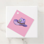 Light Purple Cowgirl Hat-Pink Background フェイバータグ (インサイチュ)