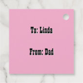 Light Purple Cowgirl Hat-Pink Background フェイバータグ (裏面)