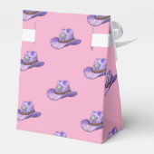 Light Purple Cowgirl Hat-Pink Background フェイバーボックス (裏面サイド)
