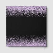 Light Purple Dress Faux Glitter Quinceanera ゲストブック (裏面)