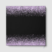 Light Purple Dress Faux Glitter Sweet 16 Birthday ゲストブック (裏面)