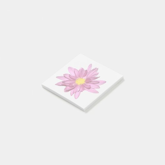 Light Purple Gerbera Sticky Notes ポストイット (アングル)