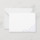 Light Purple Puppy Paw Prints  ノートカード (裏面)