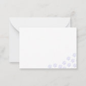Light Purple Puppy Paw Prints  ノートカード (正面)