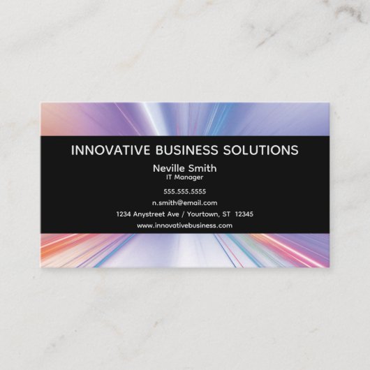 Light Radiation Technology IT Communication 名刺 (正面)