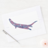 Light River Otter Starscapeステッカー 長方形シール (封筒)