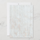 Light Rustic Sunflower Wedding Invitation 招待状 (裏面)