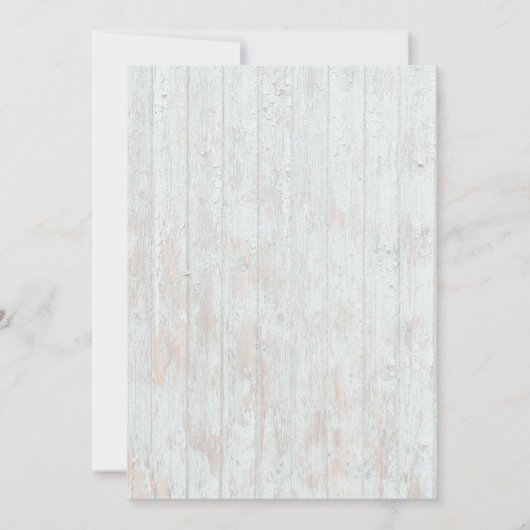 Light Rustic Sunflower Wedding Invitation 招待状 (裏面)