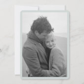 Light Sage The Two of Us B/W Photo Save the Date セーブザデート (裏面)