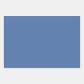 Light Salmon, Marine Blue, Dove Grey... Plaid ラッピングペーパーシート (正面2)