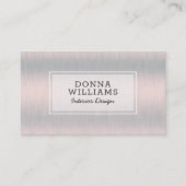 Light silver-gray metallic background 名刺 (正面)