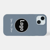 Light Slate Gray Solid Color Phone Case iPhone 15ケース (裏面横)
