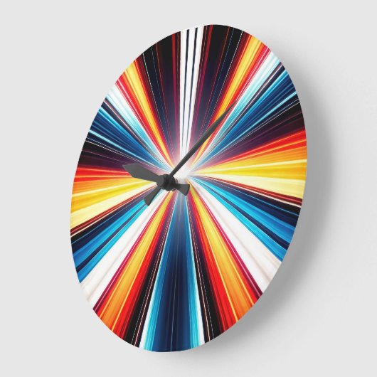 Light Speed Stripes Art ラージ壁時計 (傾斜)