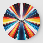 Light Speed Stripes Art ラージ壁時計 (正面)