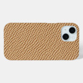 Light Tan Leather Textured Phone Case Case-Mate iPhoneケース (裏面 (横))