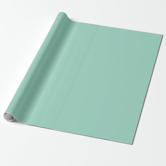Light Teal Solid Wrapping Paper Roll ラッピングペーパー (アンロールド)