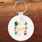 Light The Lamp Not The Rat Funny Christmas Matchin キーホルダー (正面)