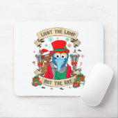 Light The Lamp Not The Rat Funny Christmas Matchin マウスパッド (マウス)